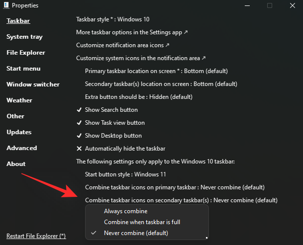 如何取消 Windows 11 任务栏上的图标组合：使用注册表破解和其他两种方法