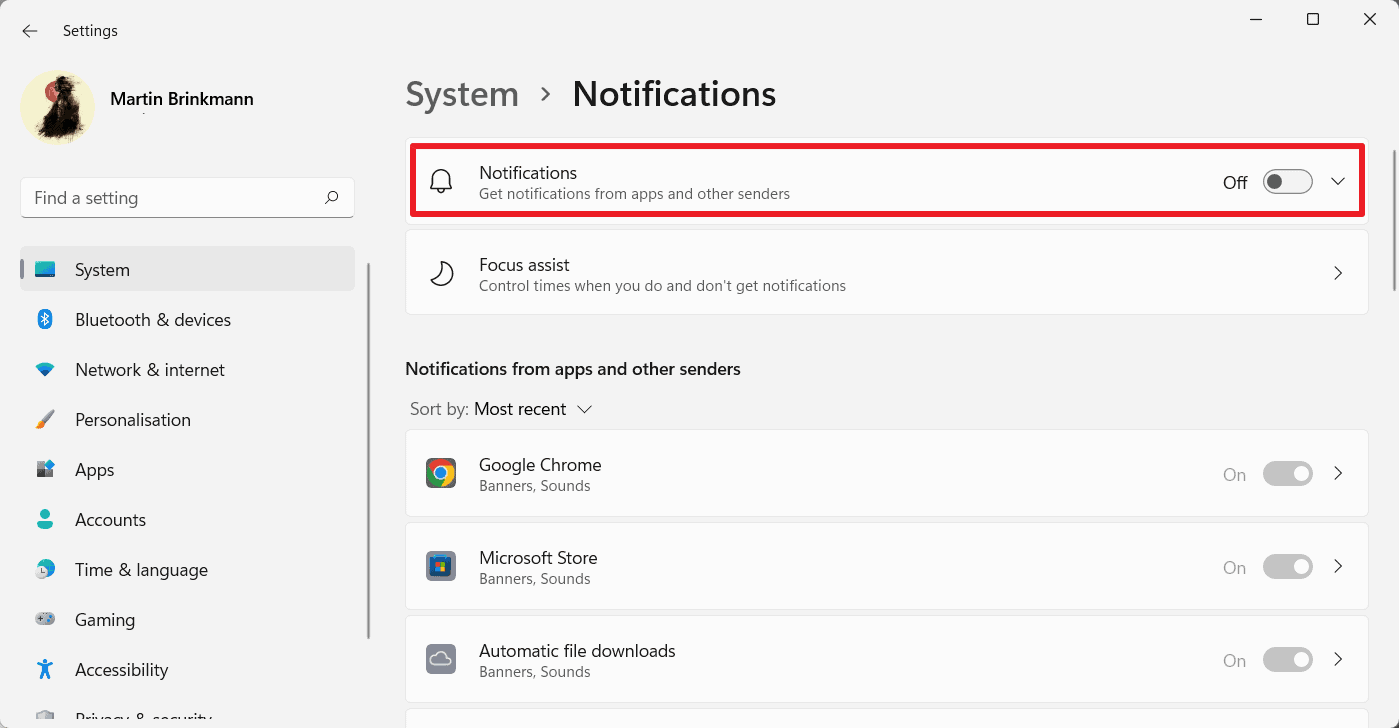如何在 Windows 11 中禁用所有通知或特定应用程序的通知？