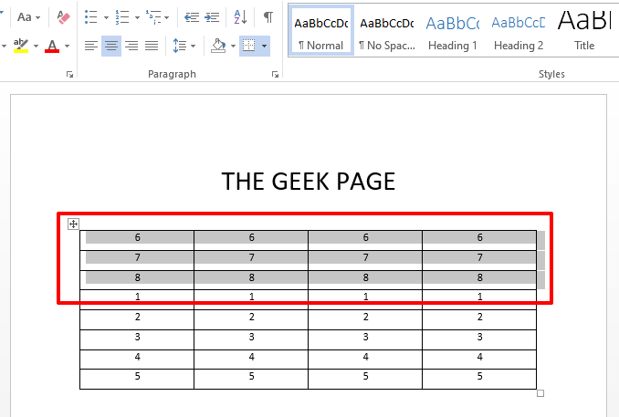 如何在 Microsoft Word 表格中移动行或列位置？