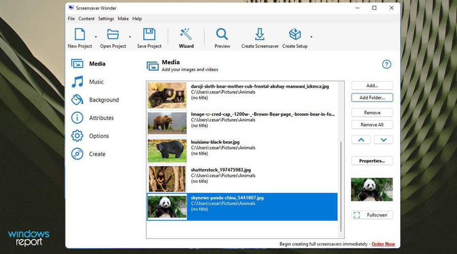 如何在 Windows 上创建自定义的屏幕保护程序文件(.scr)？