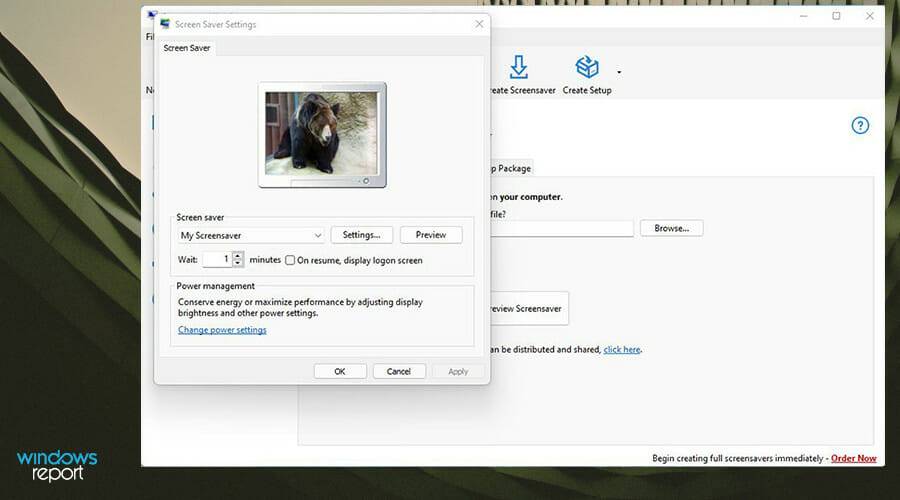 如何在 Windows 上创建自定义的屏幕保护程序文件(.scr)？