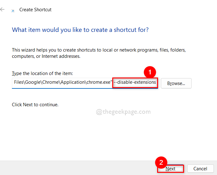 如何在 Windows 11/10 中打开不带扩展程序的 Google Chrome