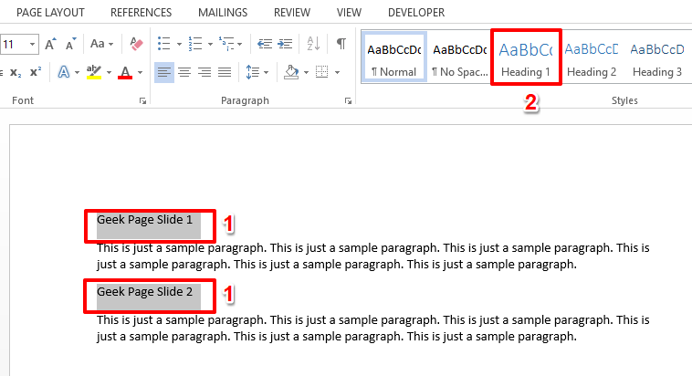 如何将 Microsoft Word文档转换为PowerPoint幻灯片