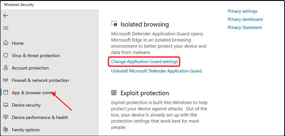 如何启用或禁用应用程序防护中的打印功能?