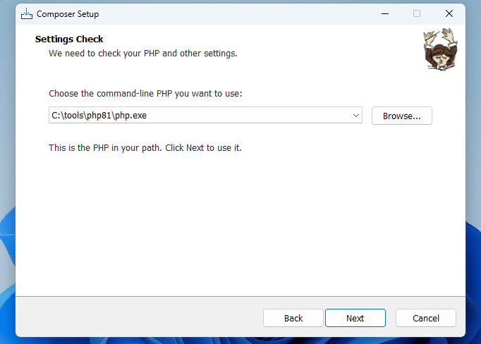 如何在 Windows 11或10上安装和使用PHP Composer？