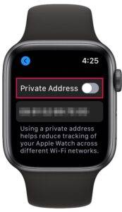 使用私有 MAC 地址在 Apple Watch 上保护隐私