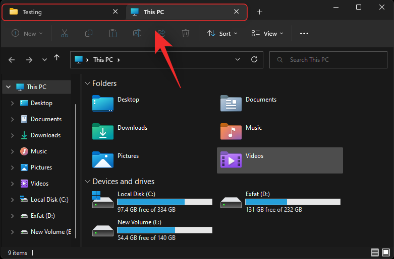 如何在 Windows 11 上使用文件资源管理器选项卡