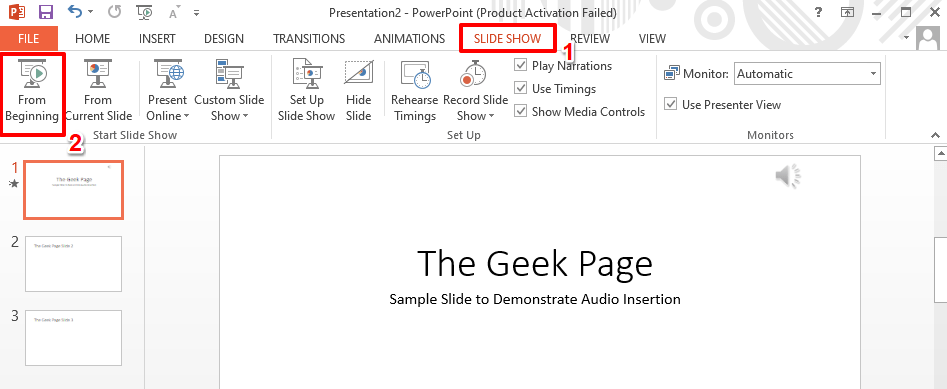 如何在 PowerPoint 中插入音乐？