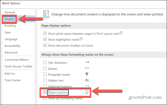 如何删除Word中的锚点