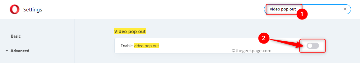 如何在 Opera 中禁用视频弹出功能
