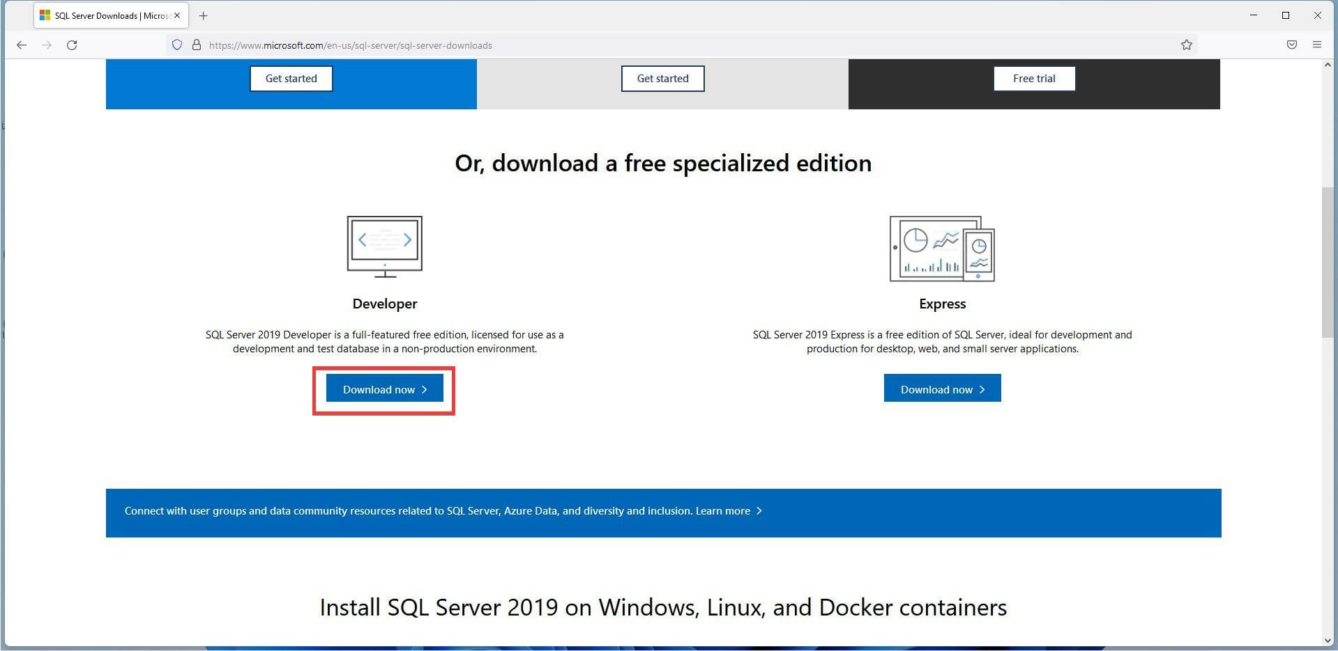在 Windows 11 上下载和安装 Microsoft SQL Server 2019 的步骤