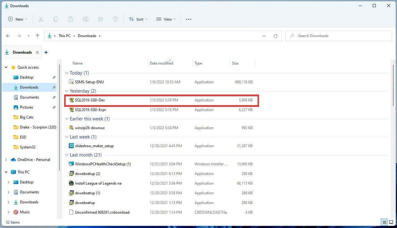 在 Windows 11 上下载和安装 Microsoft SQL Server 2019 的步骤