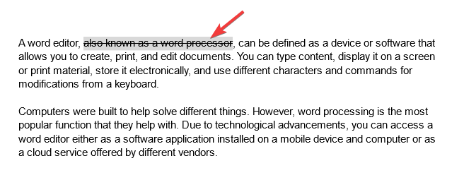 使用 Word 编辑器中的 10 个删除线快捷方式