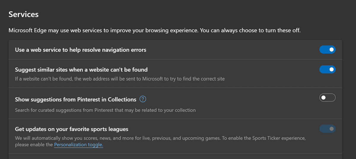 Microsoft Edge正在试验运动滚动条，以在所有页面/新选项卡上展示实时比分和新闻。