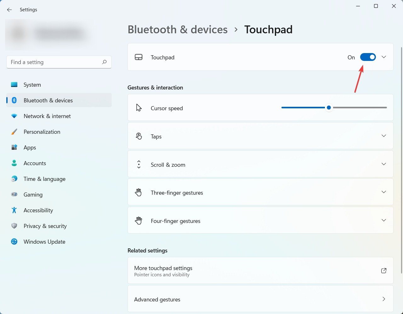 修复 Windows 11 上触摸板滚动无法使用的问题