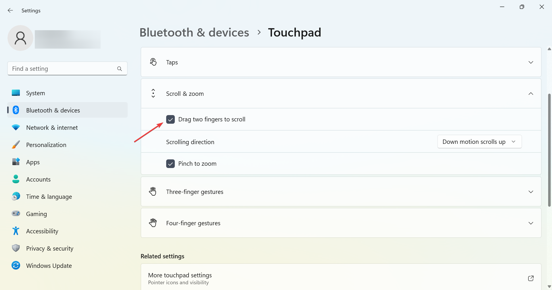 修复 Windows 11 上触摸板滚动无法使用的问题