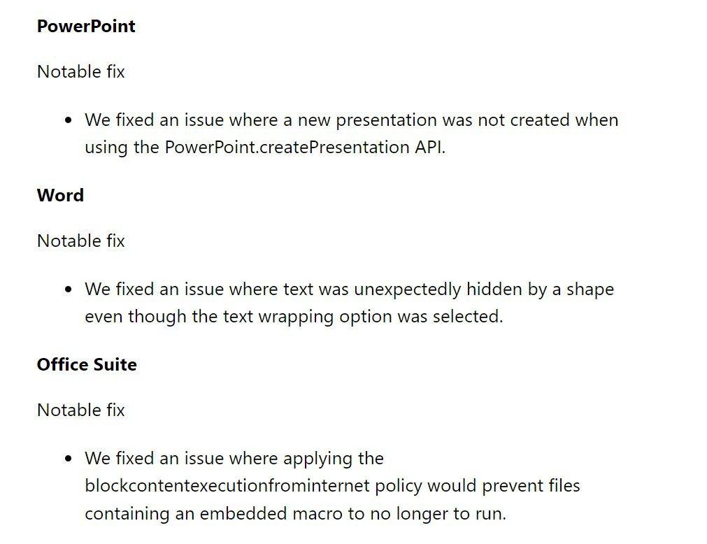 微软发布新版Office 2212 (Build 15911.20000)带来多项新功能