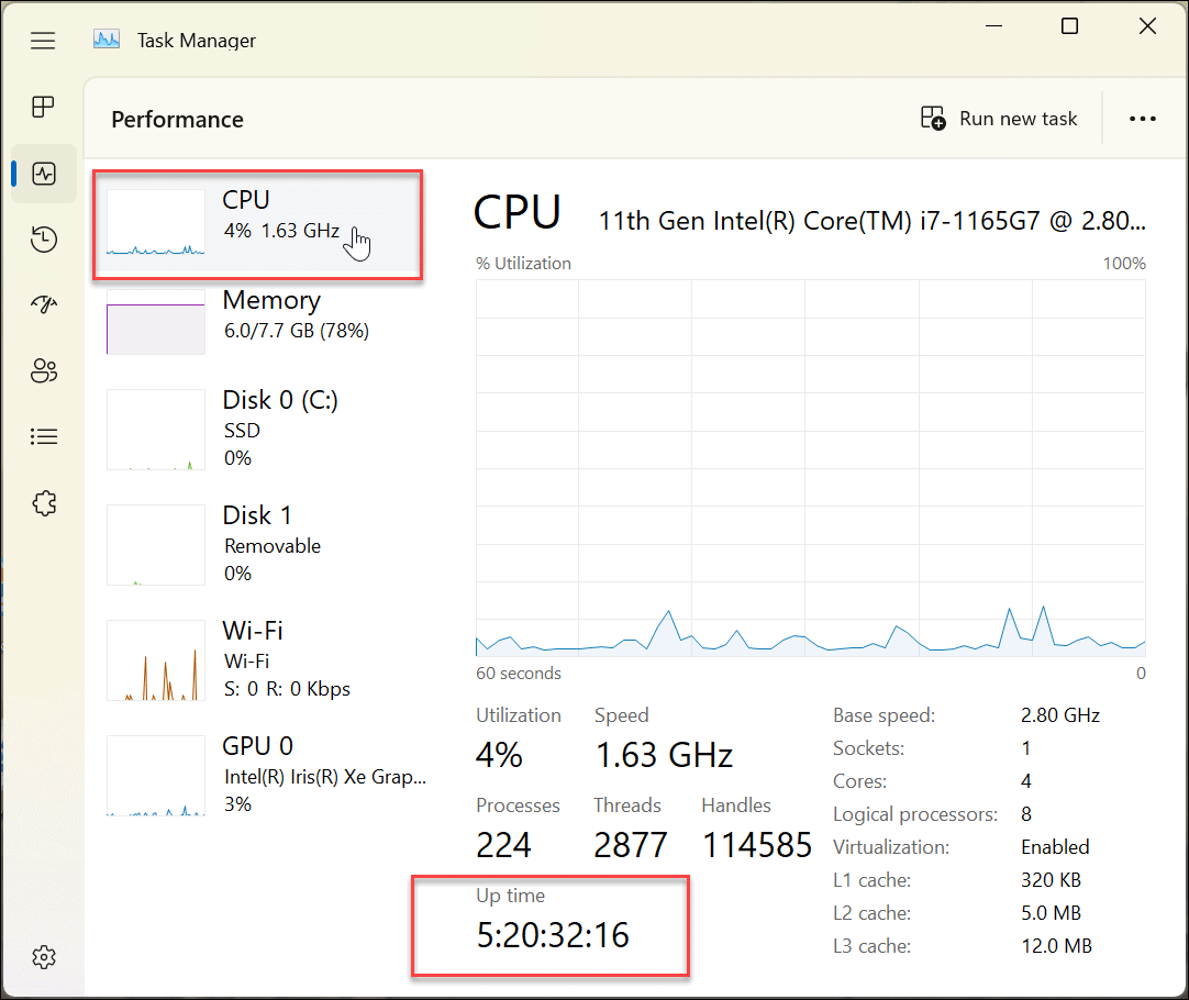 如何检查您的 Windows 11 PC 的运行时间？