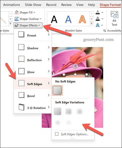 如何在 PowerPoint 中应用模糊效果呢？