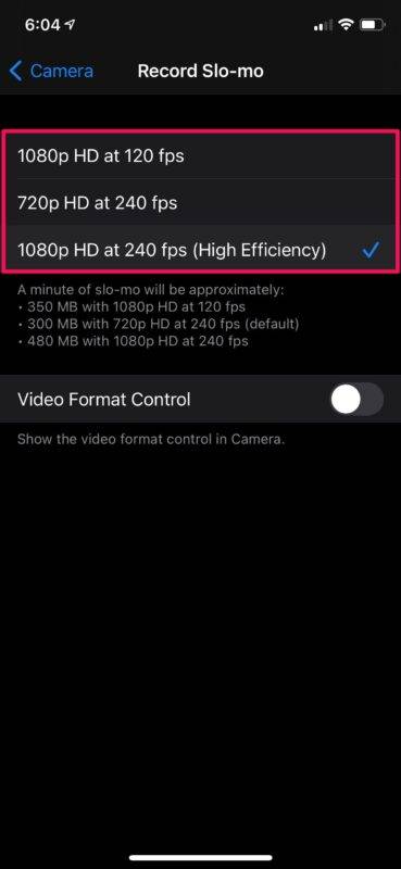 如何更改 iPhone 相机的帧率