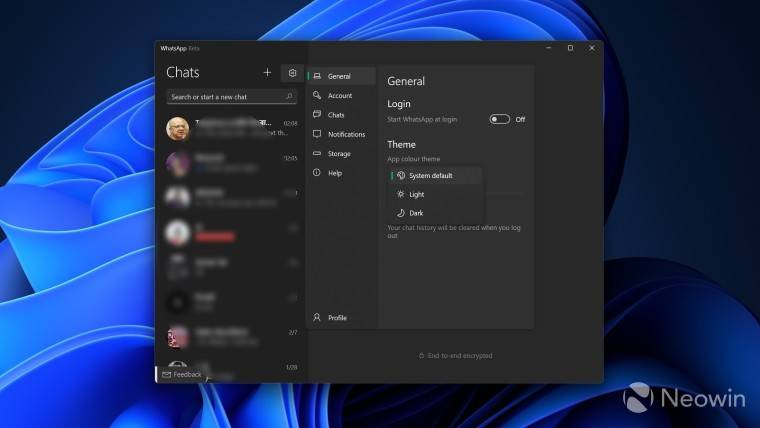 适用于 Windows 10 和 11 的 WhatsApp Beta 获得期待已久的暗模式支持