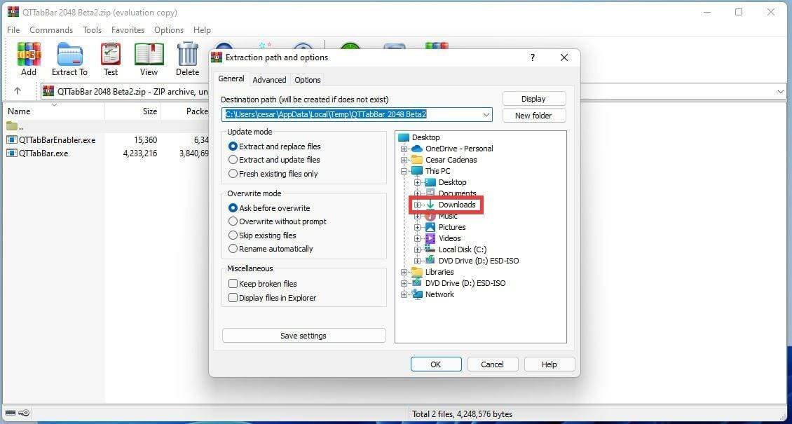 如何将 QT TabBar 添加到 Windows 11 文件资源管理器