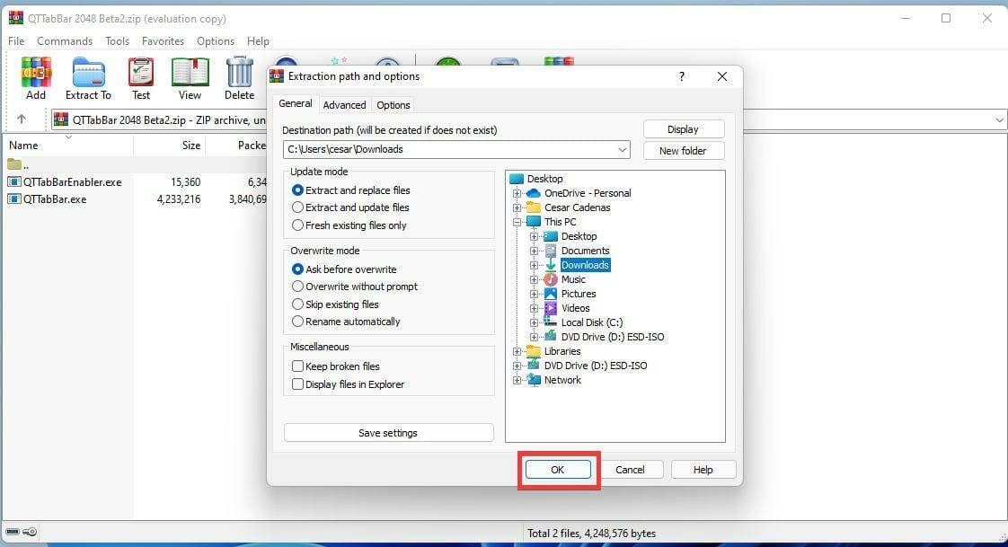 如何将 QT TabBar 添加到 Windows 11 文件资源管理器