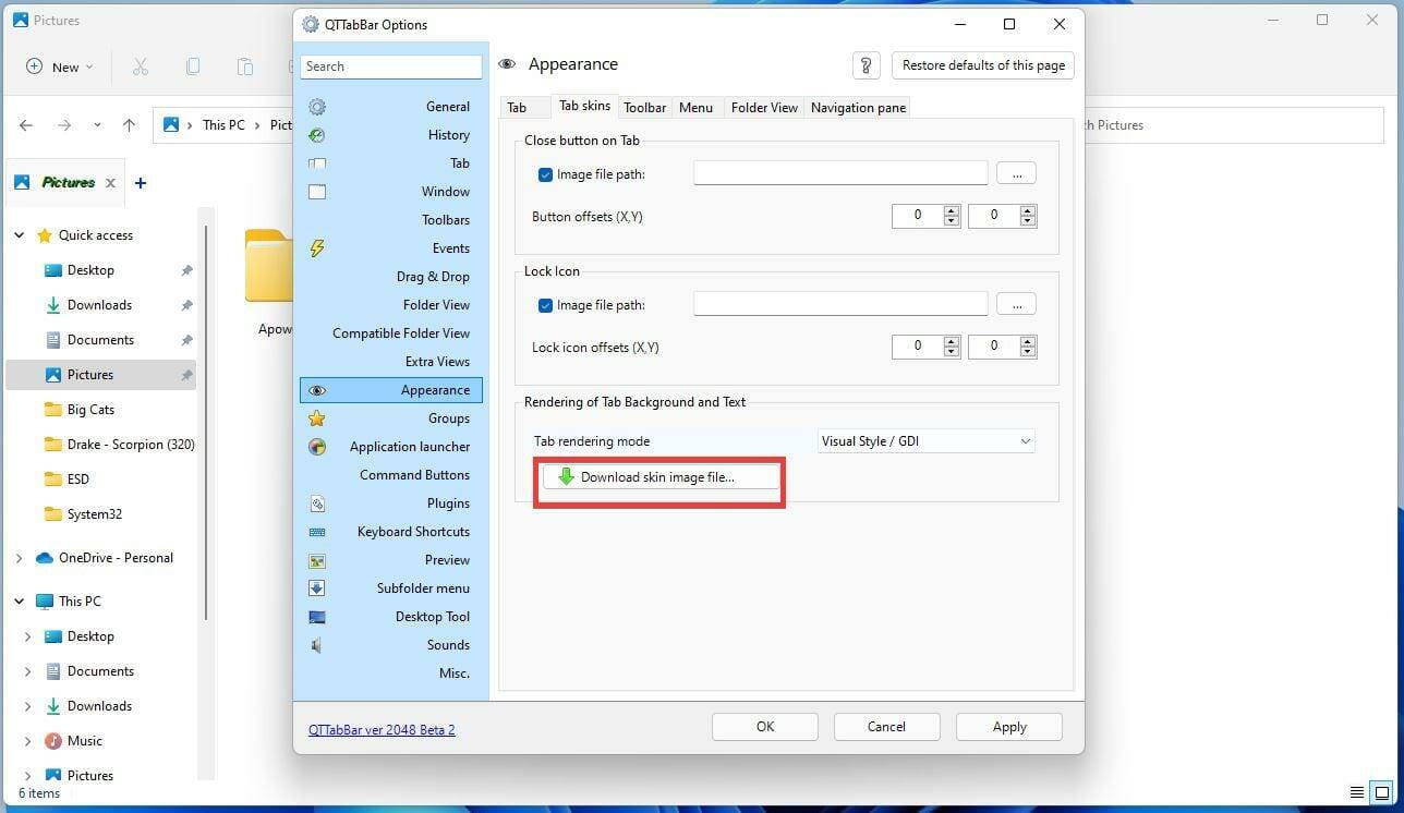 如何将 QT TabBar 添加到 Windows 11 文件资源管理器