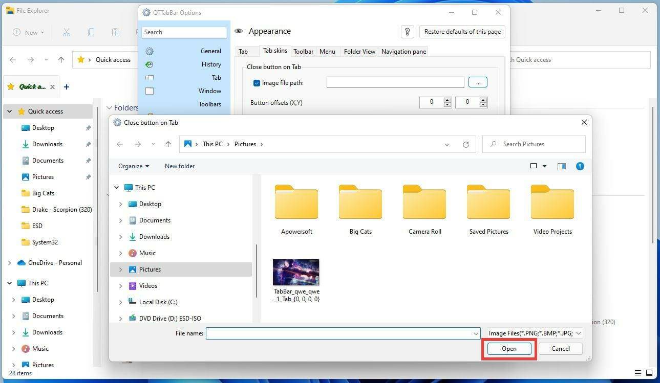 如何将 QT TabBar 添加到 Windows 11 文件资源管理器