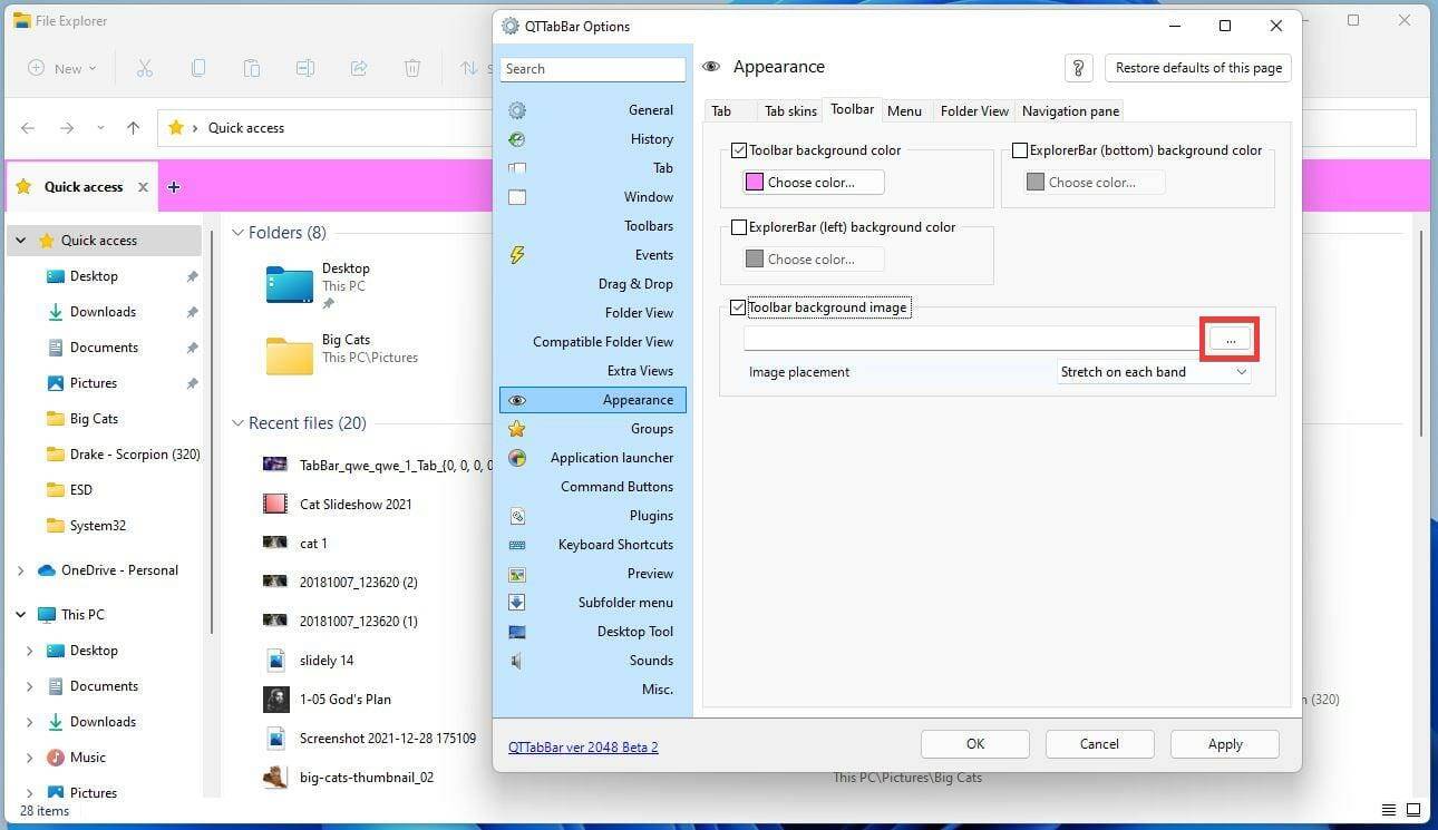 如何将 QT TabBar 添加到 Windows 11 文件资源管理器