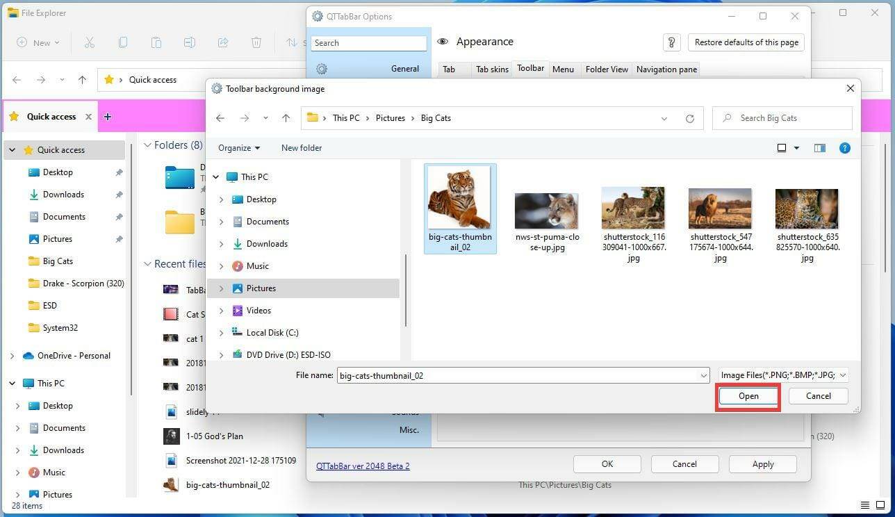 如何将 QT TabBar 添加到 Windows 11 文件资源管理器