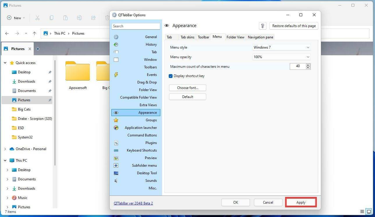 如何将 QT TabBar 添加到 Windows 11 文件资源管理器