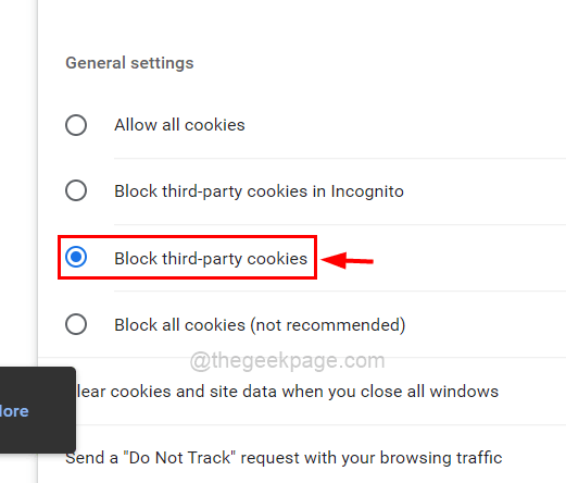 如何在 Google Chrome 中启用或禁用第三方 Cookie
