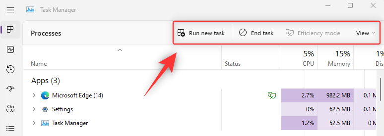 Windows 11 22H2 更新任务管理器中的新增功能