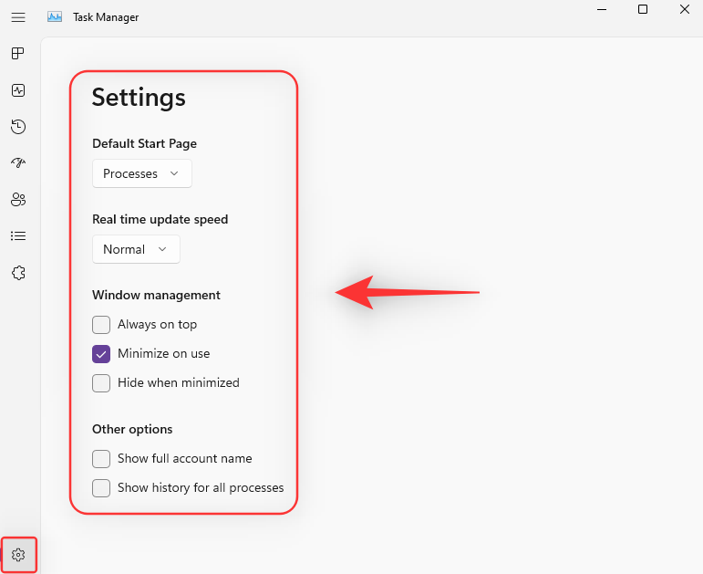 Windows 11 22H2 更新任务管理器中的新增功能