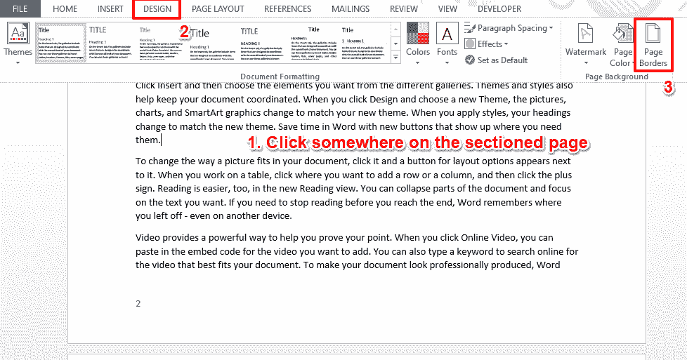 如何在 Microsoft Word 中添加艺术页面边框