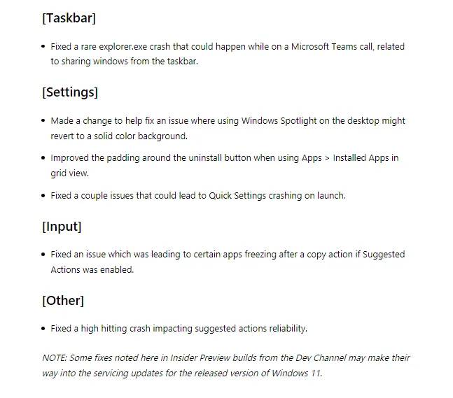 开发频道中的 Windows 11 Build 25163 引入了新的文件共享功能，任务栏溢出