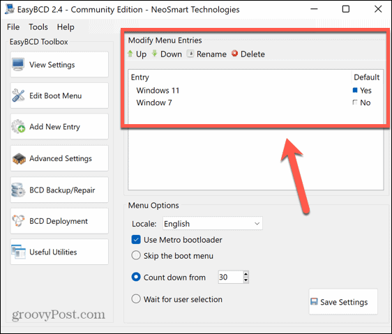 如何修复 Windows 中未显示的双启动选项