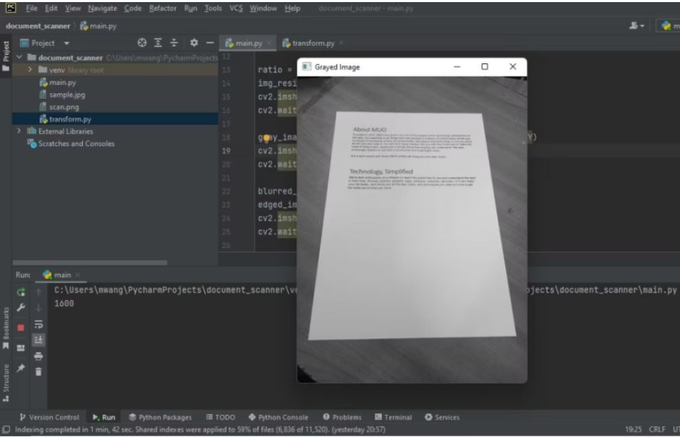 Python怎么构建一个文档扫描器