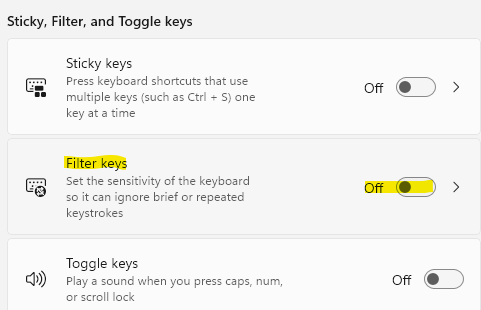 如何修复退格键仅删除 Windows 11 上的一个字母问题