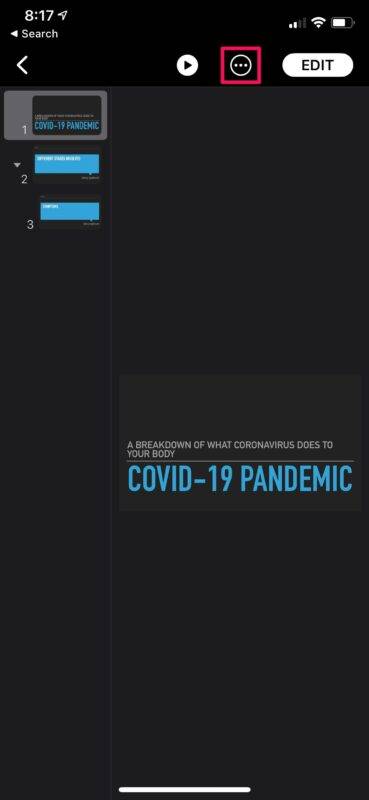 如何在 iPhone 和 iPad 上将 Keynote 转换为 PowerPoint