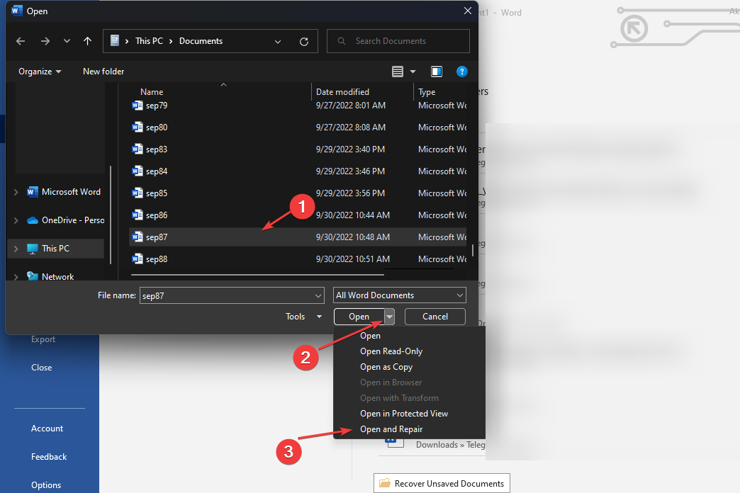 解决方案：Microsoft Word 在 Windows 11 上无法打开的问题修复