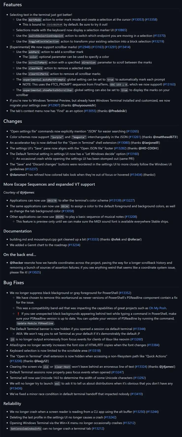 微软发布最新版本的 Windows Terminal 1.14 和 Terminal Preview 1.15