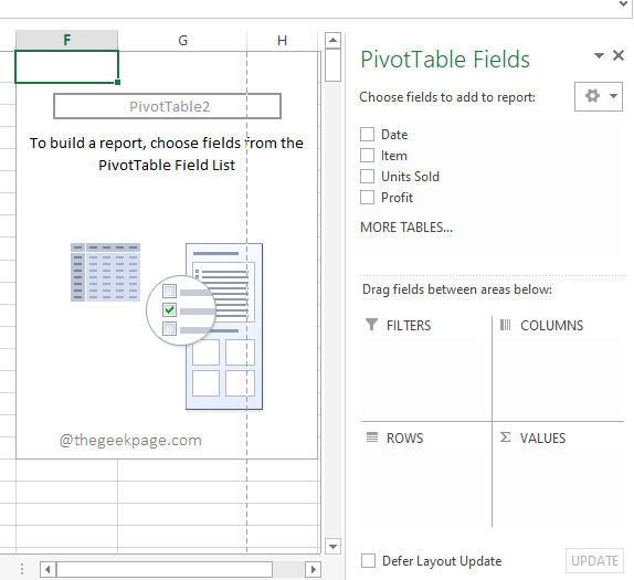 如何使用 Microsoft Excel 创建数据透视表