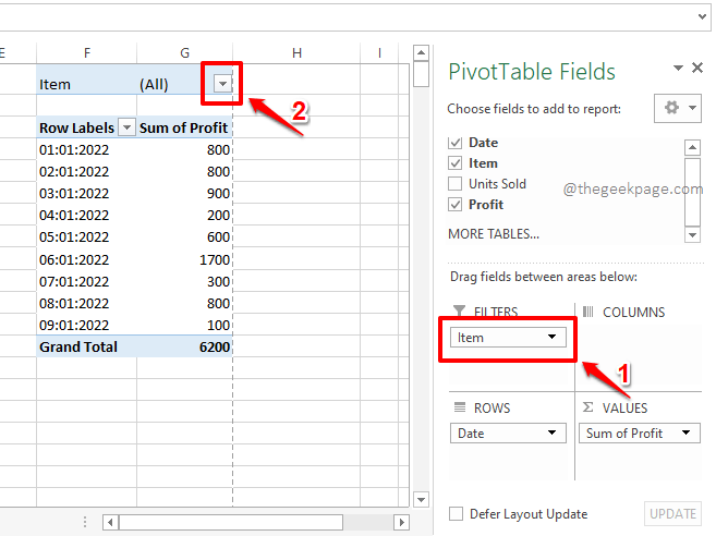 如何使用 Microsoft Excel 创建数据透视表