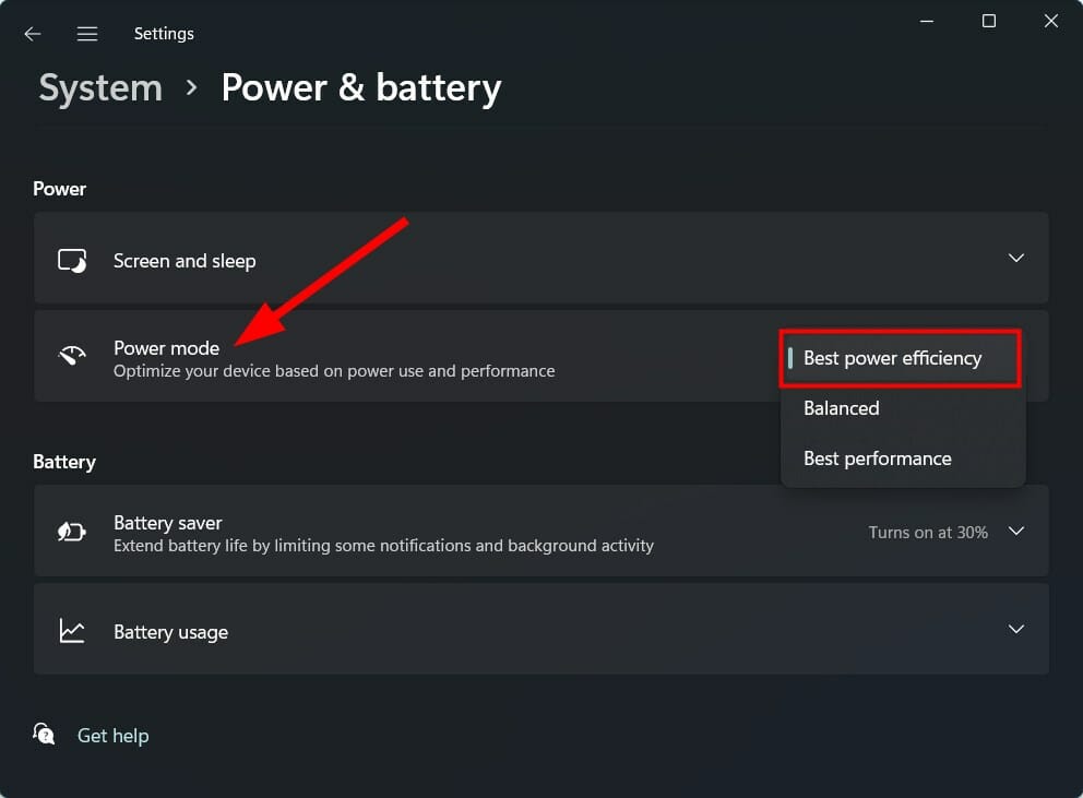 如何在 Windows 11 中获取最佳的能源效率？