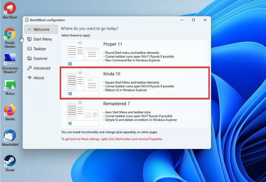如何在 Windows 11 上使用 StartAllBack 返回 Windows 10 风格的开始菜单？