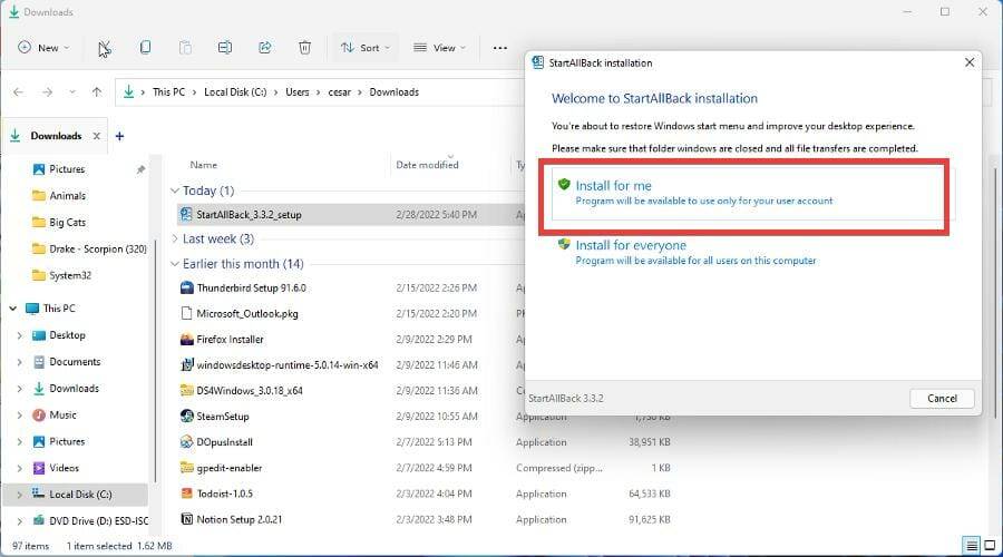 如何在 Windows 11 上使用 StartAllBack 返回 Windows 10 风格的开始菜单？