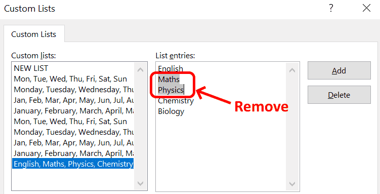如何在 Excel 中逐步创建自定义列表