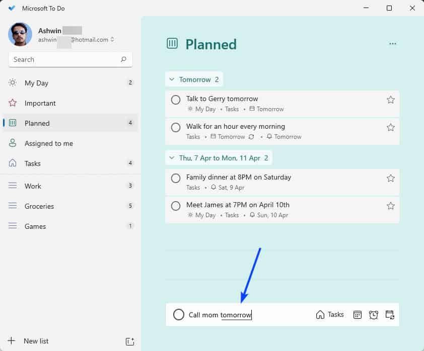 微软待办应用增加智能截止日期和提醒识别的支持（适用于 Windows）